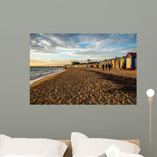 Bathing Boxes Brighton Beach Wall Decal