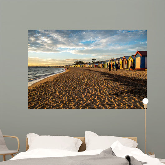Bathing Boxes Brighton Beach Wall Decal