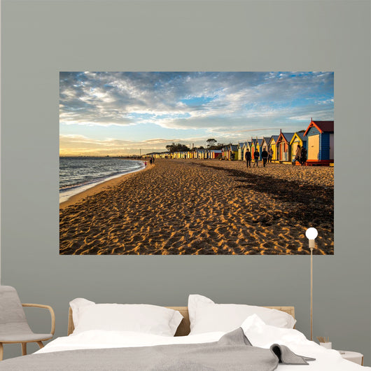 Bathing Boxes Brighton Beach Wall Decal