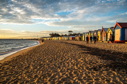Bathing Boxes Brighton Beach Wall Decal