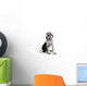 Portrait of a beautiful dog on a white background Wall Decal