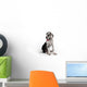Portrait of a beautiful dog on a white background Wall Decal