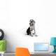 Portrait of a beautiful dog on a white background Wall Decal