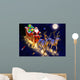 santa claus in his sledge Wall Mural
