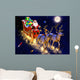 santa claus in his sledge Wall Mural