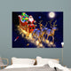 santa claus in his sledge Wall Mural