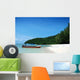 Boat and Beautiful Beach Wall Decal