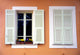 White Shutters Wall Mural
