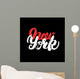 New York city hand written lettering for poster, tee print. Wall Mural