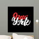 New York city hand written lettering for poster, tee print. Wall Mural