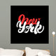 New York city hand written lettering for poster, tee print. Wall Mural