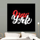 New York city hand written lettering for poster, tee print. Wall Mural