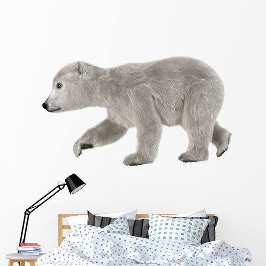 Polar Bear Cub Wall Decal