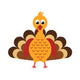 Cartoon Turkey Wall Decal