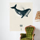 Whale constellation space poster Wall Mural
