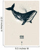 Whale constellation space poster Wall Mural