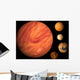Jupiter and its moons Wall Mural