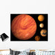Jupiter and its moons Wall Mural
