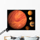 Jupiter and its moons Wall Mural