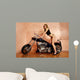 Sexy Black Motorcyle Wall Mural