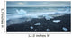 floated iceberg  on the lava beach Wall Mural
