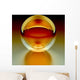 Red Crystal Sphere Wall Mural