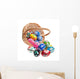 Hand Crafted Wooden Easter Eggs Wall Mural