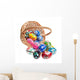 Hand Crafted Wooden Easter Eggs Wall Mural
