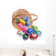 Hand Crafted Wooden Easter Eggs Wall Mural