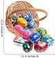 Hand Crafted Wooden Easter Eggs Wall Mural