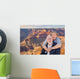 Happy Senior Couple Posing on Edge of The Grand Canyon Wall Mural