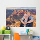 Happy Senior Couple Posing on Edge of The Grand Canyon Wall Mural