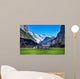 House in valley, Lauterbrunnen, Switzerland Wall Mural