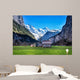 House in valley, Lauterbrunnen, Switzerland Wall Mural