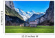 House in valley, Lauterbrunnen, Switzerland Wall Mural