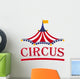 Circus tent logo template. Vector illustration. Wall Decal