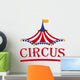 Circus tent logo template. Vector illustration. Wall Decal