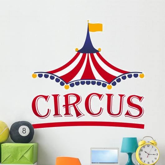 Circus Tent Logo Template Wall Decal – Wallmonkeys