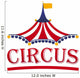 Circus tent logo template. Vector illustration. Wall Decal
