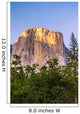View of landmark El Captain formation from Yosemite National Park Wall Mural