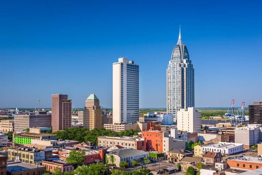 Mobile Alabama Skyline Wall Decal