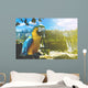 Blue and Yellow Macaw Wall Decal