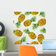 Hand Drawn Watercolor Pineapples Wall Decal