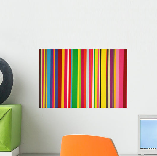 Stripes and Colors Wall Mural