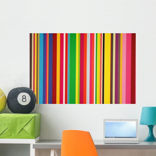 Stripes and Colors Wall Mural