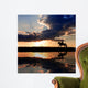 Horseback Riding on Coastline on Sunset Wall Mural
