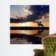 Horseback Riding on Coastline on Sunset Wall Mural
