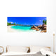 amazing tropical holidays in paradise beaches of Seychelles,Praslin Wall Mural