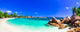 amazing tropical holidays in paradise beaches of Seychelles,Praslin Wall Mural