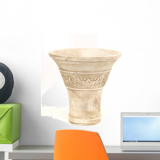 Stone Column Vase Wall Decal
